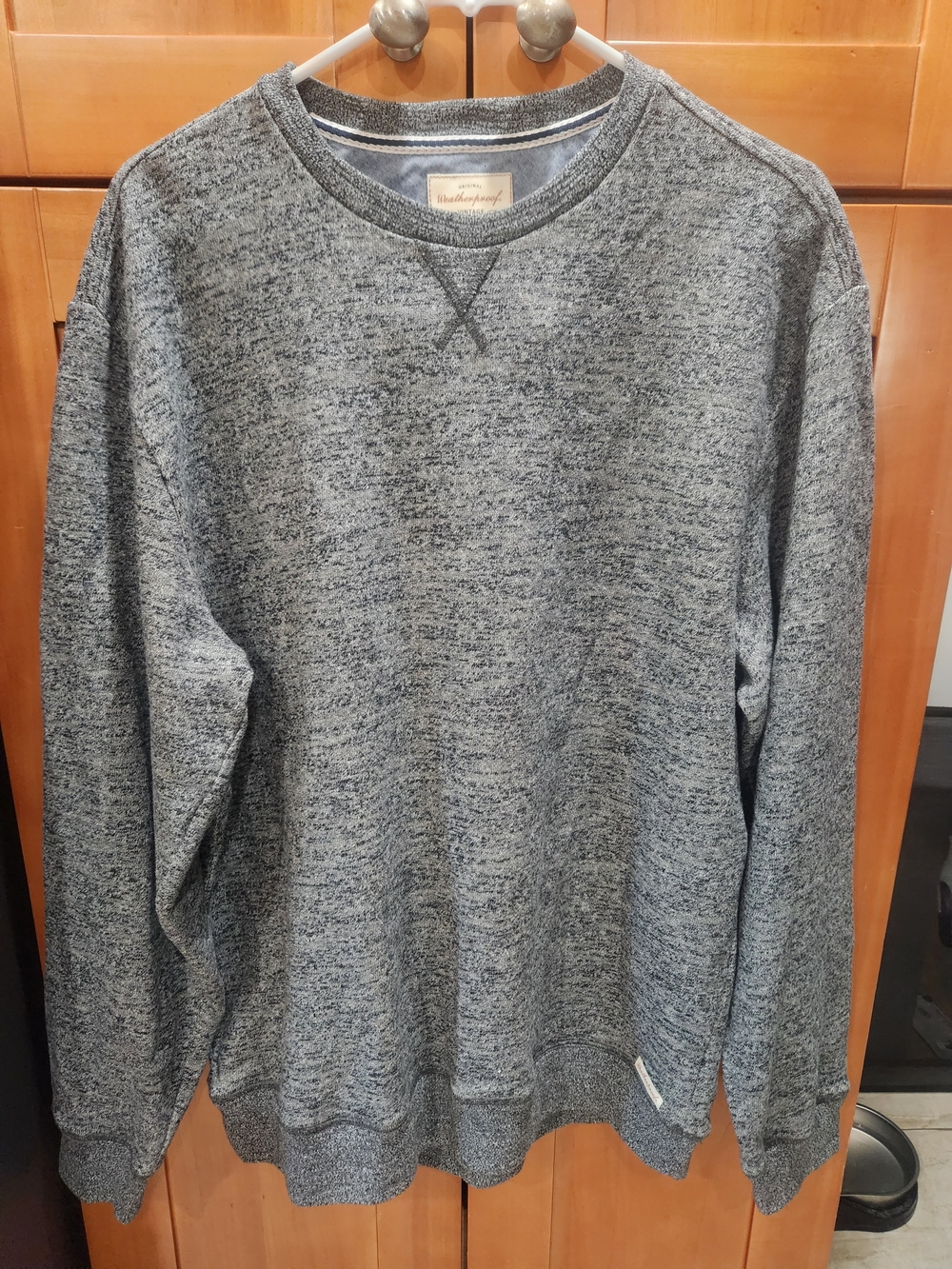 Weatherproof Men's Heather Gray Crewneck Sweater